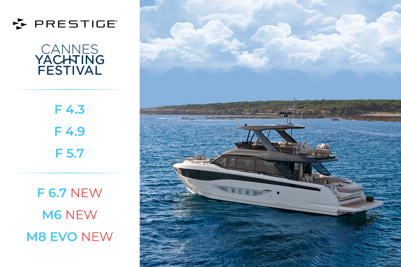 Prestige Yachts на Cannes Yachting Festival 2026